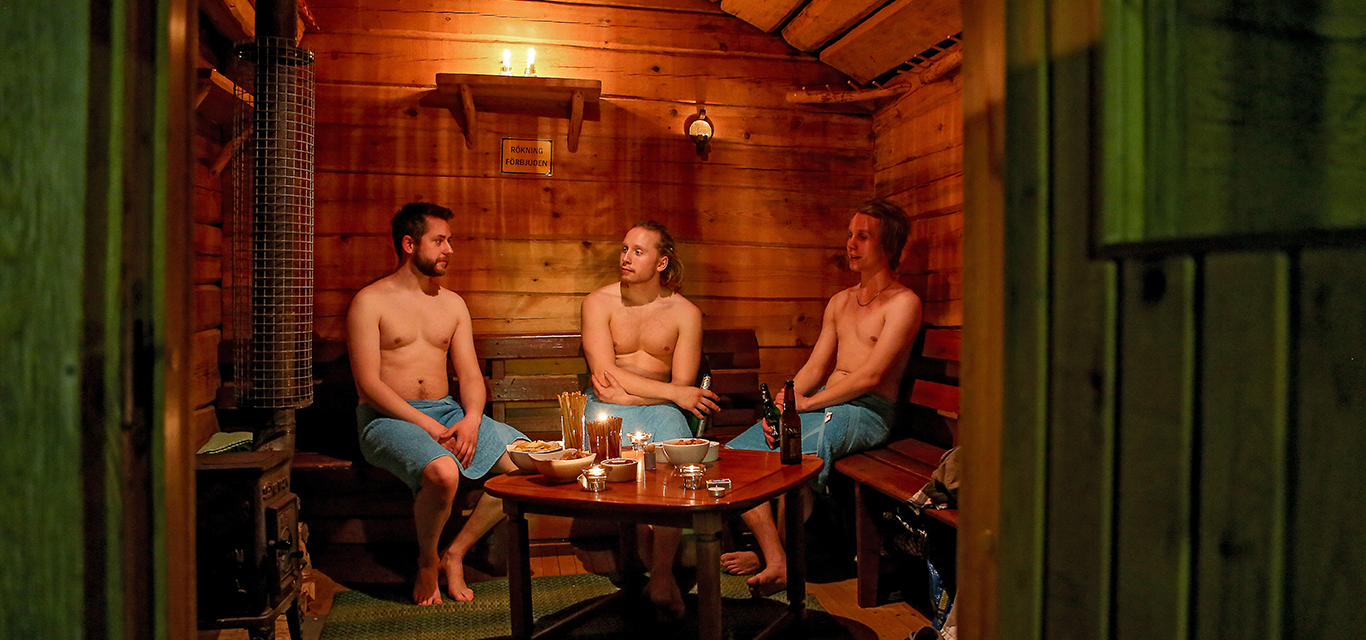 The wood fired sauna